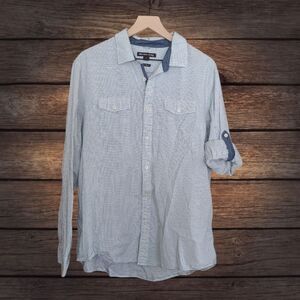 Michael Kors Mens Woven Shirt Size XL